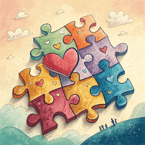 puzzle pieces coming together